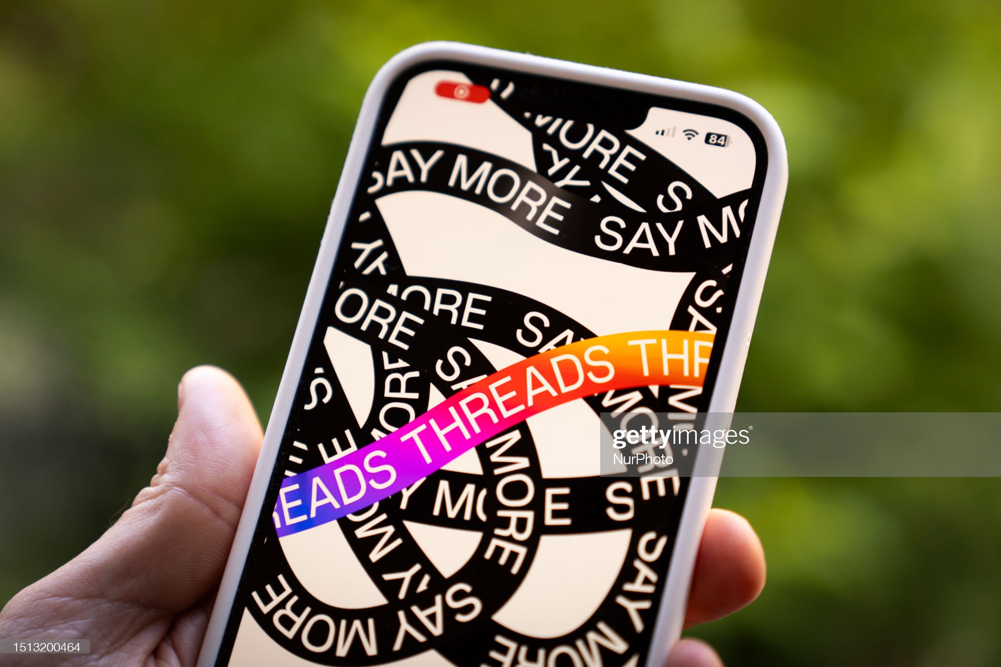 A phone is seen running the Instagram Threads app by Meta in this photo illustration in Warsaw, Poland on 07 July, 2023. (Photo by Jaap Arriens/NurPhoto via Getty Images)