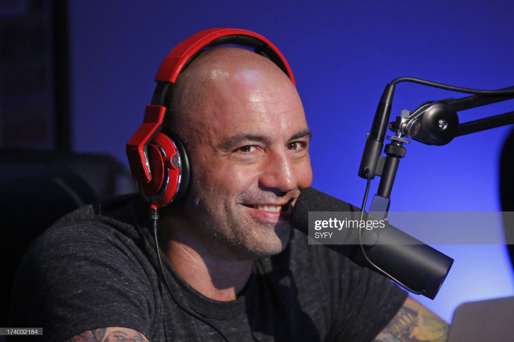 JOE ROGAN QUESTIONS EVERYTHING -- "Podcast" -- Pictured: Joe Rogan -- (Photo by: Vivian Zink/Syfy/NBCU Photo Bank/NBCUniversal via Getty Images)